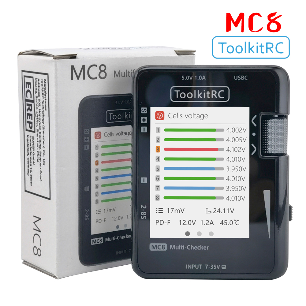 Fpv Drone Charger - ToolkitRC MC8 SC100 Mini Size Cell